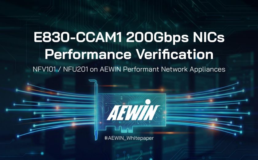 E830-CCAM1 200Gbps 网卡性能验证