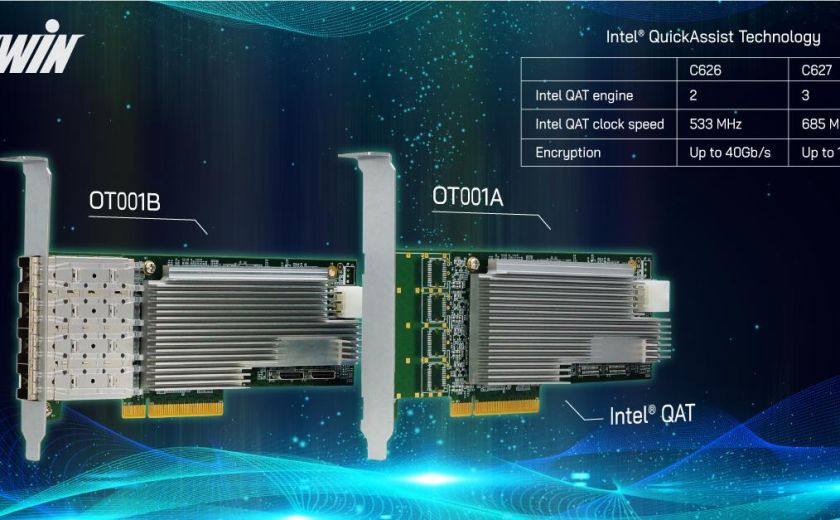 AEWIN 已准备好利用最新的 Intel® QuickAssist Technology 启用的适配器来加速加密和压缩工作负载