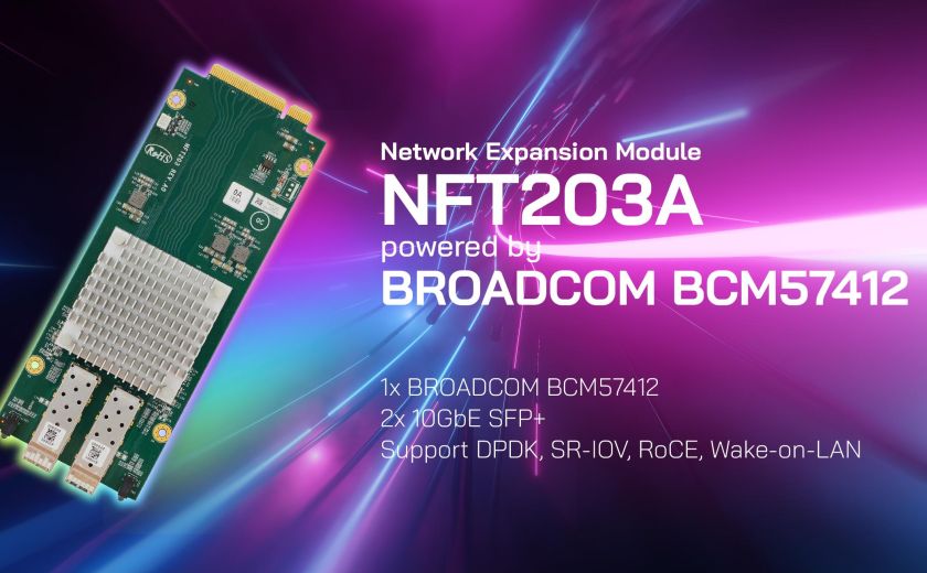AEWIN 宣布双 10G 网路扩展模组 - NFT203A