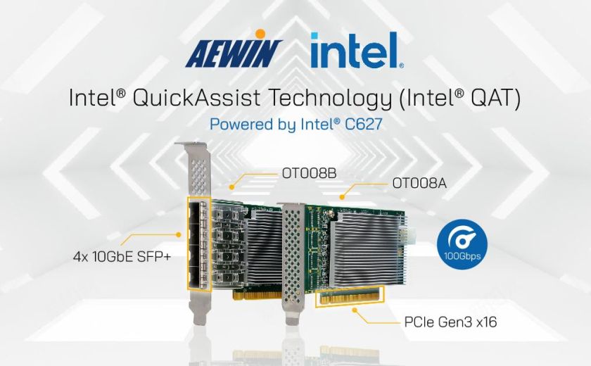 AEWIN 推出 QAT 加速器 – OT008
