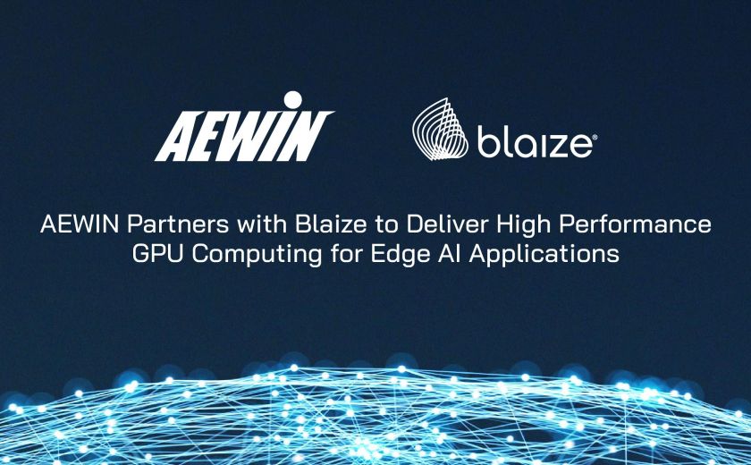 AEWIN 与 Blaize 合作，为边缘 AI 应用提供高性能 GPU 计算