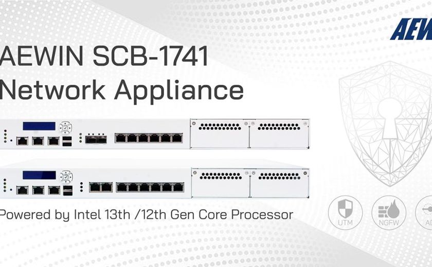 AEWIN SCB-1741 网路设备，搭载 Intel 第13 / 第12 代核心处理器
