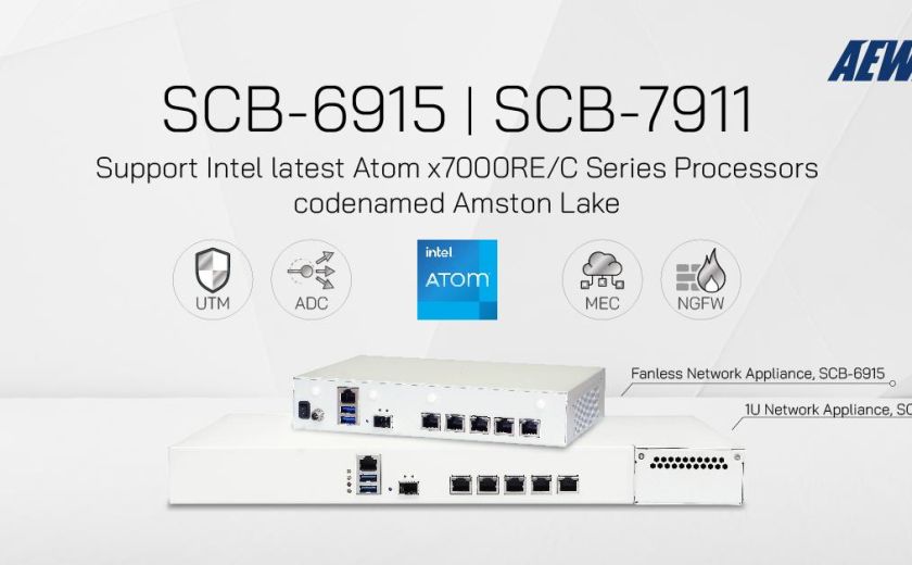 AEWIN SCB-6915 和 SCB-7911 支援英特尔最新的 Atom x7000RE/C 系列处理器，代号 Amston Lake
